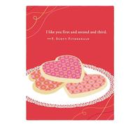 Positively Green Greeting Cards: Valentine's Day - I like you first and second and third (Pack of 6)
