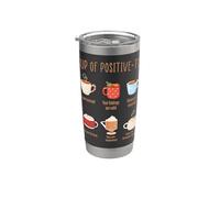 Positivity Cup Drink Citations inspirantes Gobelet isotherme en acier inoxydable double paroi