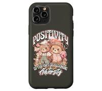 Positivity is The Art of Blooming in Adversity Teddy Bears Coque pour iPhone 11 Pro