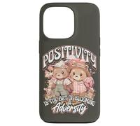 Positivity is The Art of Blooming in Adversity Teddy Bears Coque pour iPhone 13 Pro