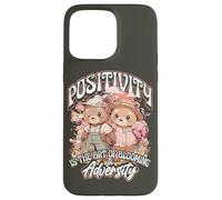 Positivity is The Art of Blooming in Adversity Teddy Bears Coque pour iPhone 15 Pro Max