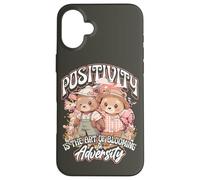 Positivity is The Art of Blooming in Adversity Teddy Bears Coque pour iPhone 16 Plus