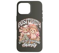 Positivity is The Art of Blooming in Adversity Teddy Bears Coque pour iPhone 16 Pro Max