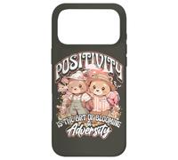 Positivity is The Art of Blooming in Adversity Teddy Bears Coque pour iPhone 17 Pro Max