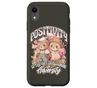 Positivity is The Art of Blooming in Adversity Teddy Bears Coque pour iPhone XR
