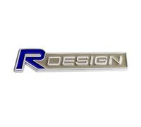 POSLAB Auto Emblème, pour Volvo R Design Capot Avant Arrière Emblème Autocollant 3D Emblème Autocollant Ornements Accessoires Voiture,A