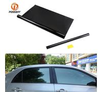 Possbay-Film Teinté Noir Pour Vitres,Film De Verre Vlt 300,Rouleau De Protection Solaire Pour Voiture,Maison,Construction,Feuille De Protection Solaire,50cm X Cm