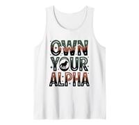 Possédez Votre Alpha Fearless Wolf Confident Women Alpha Girl Débardeur