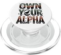 Possédez Votre Alpha Fearless Wolf Confident Women Alpha Girl PopSockets PopGrip pour MagSafe