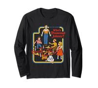 Possessed Johnny Sarcastic Retro Vintage Funny Adult Humor Manche Longue