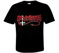 Possessed Seven Churches Death Short Sleeve Regular Tees Blacken's T-Shirt Manches Courtes(3X-Large)