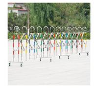 Possibilité d'élargir les barricades mobiles, Barrière de circulation rétractable, portillon pliant à ciseaux avec roulettes, hauteur 1,1 m, longueur 2,5 à 5 m