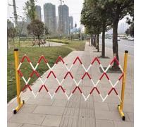 Possibilité d'élargir les barricades mobiles, Barrière de sécurité rétractable et extensible, multicolore, 1,2 m x (1-5) m(Red,1.2x3.5m)