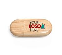 Possibox Clé USB Personnalisée en Bois 16 Go Publicitaire avec Le Logo de Votre Entreprise - en Gros - USB 2.0 - Lot de 1000 Érable