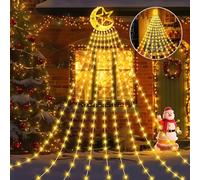 Possily 346 LED en blanc chaud, guirlande lumineuse sapin de noel avec 8 modes - Parfaites pour les décorations de fête, Noël, célébrations et pour une utilisation en intérieur et en extérieur