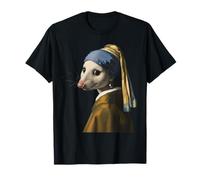 Possum avec Une Perle Boucle d'oreille Art Classique Peinture drôle T-Shirt