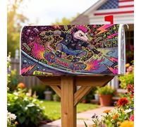 Possum - Housses magnétiques pour boîte aux lettres, décoration de jardin et de cour, style punk, graffitis, skateboard, flammes, sans pêche, 45,7 x 53,3 cm