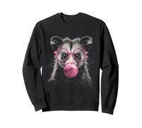Possum Lunettes Opossum Rose Sweatshirt