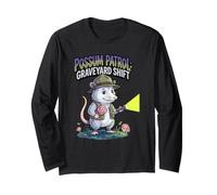 Possum Patrol : Graveyard Shift Patrol Night Humour Funny Manche Longue