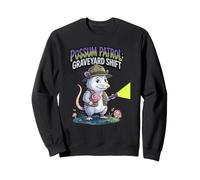 Possum Patrol : Graveyard Shift Patrol Night Humour Funny Sweatshirt
