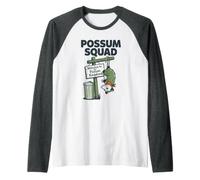 Possum Squad Welcome to The Kingdom Cartoon Wild Humour Funny Manche Raglan