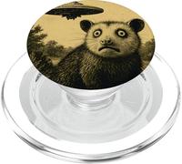 Possum Ufo fait sursauter une rencontre amusante de science-fiction extraterrestre vintage PopSockets PopGrip pour MagSafe
