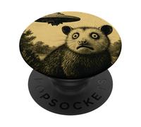 Possum Ufo fait sursauter une rencontre amusante de science-fiction extraterrestre vintage PopSockets PopGrip Adhésif