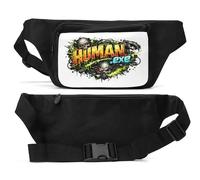 Post Apocalyptic Digital World Sac banane unisexe Noir