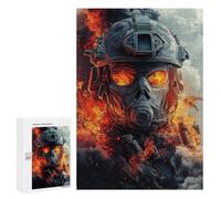Post-Apocalyptic Warrior Gear Puzzle 300 Pièces Educa Jouet en Bois Cadeau Unique Décoration Intérieure Jeu Éducatif Challenge Toy Adultes Et Enfants À Partir De 14 Ans 300 PCS