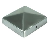 Post capuchon en acier inoxydable Pyramid 7 x 7 cm