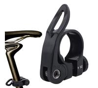 Post Clamps - Aluminum Quick Release Bicycle Clamp | Hollow Carved Design Bike Adapter | Lightweight Tube Clamp For Mountain Road Hybrid Bikes Cycling Repair Upgrade Use