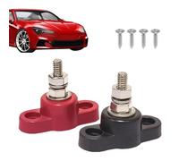 Post d'un étalon de batterie, publication de l'union de batterie pour la voiture | 1 paire de bornes de batterie pour bateau - Accessoires de circuit de couleurs rouges et noires pour la modif