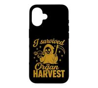 Post Hysterectomy Grim Reaper I Survived The Organ Harvest Coque pour iPhone 16