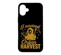 Post Hysterectomy Grim Reaper I Survived The Organ Harvest Coque pour iPhone 16 Plus