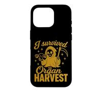 Post Hysterectomy Grim Reaper I Survived The Organ Harvest Coque pour iPhone 16 Pro