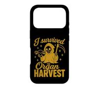 Post Hysterectomy Grim Reaper I Survived The Organ Harvest Coque pour iPhone 17 Pro