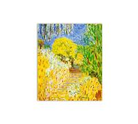 Post-Impressionniste Artiste Pierre Bonnard Tableau célèbre"Les marches du jardin"Reproduction de Peinture à l'huile sur toile,Impressions sur toile Salon 50x60cm(20x24in) Sans Cadre