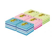 Post-it 2028X6 blocs-notes adhésifs, 76 x 76 mm, paquet avantageux, assortis