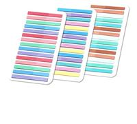 Post it 3000 feuilles d'autocollants de couleur, onglets transparents fluorescents, marque-pages adhésifs, fournitures scolaires et bureau(Color-14)