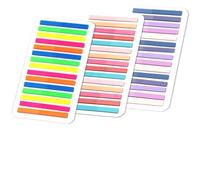 Post it 3000 feuilles d'autocollants de couleur, onglets transparents fluorescents, marque-pages adhésifs, fournitures scolaires et bureau(Color-9)