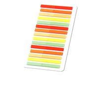 Post it 3000 feuilles d'autocollants de couleur, onglets transparents fluorescents, marque-pages adhésifs, fournitures scolaires et bureau(Color-8)