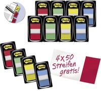 Post-it 3M Bandes adhésives 680-P12 rouge, jaune, bleu, vert