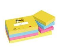 Post-it Notes repositionnables Energétic 38 x 51 mm assortis - lot de 12 blocs de 100 feuilles