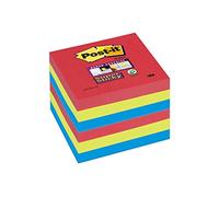 Post-it 654-6SS-JP Lot de 6 Blocs de Notes 90 Feuilles 76 X 76 mm Couleurs Vitaminées