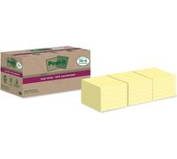 Post-it® 654 RSSCY 14+4F Super Sticky Recycling Notes Sticky jaune extra-fort 18 blocs(T)