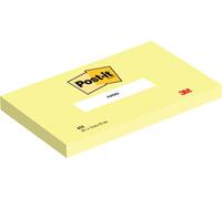 Post-it® 655-Y papillons de notes adhésifs - jaune canari - 127 x 76 mm