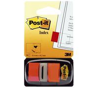 Etiquettes GENERIQUE Index Post-it - Distributeur de 50 index orange 25,4x44mm