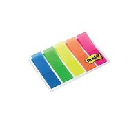 Post-it 683HF5 Etui transparent pour notes d'index 11,9 x 43,2 mm avec 5 blocs de 20 notes