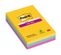 POST-IT Lot de 3 bloc-notes Super Sticky - Couleurs Rio