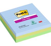 Post-it® 7100259444 Post-it® Super Sticky Oasis Notes repositionnables extra-fortes, couleurs assorties 3 blocs